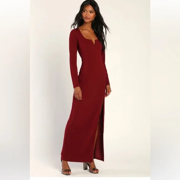 Lulus | Dresses | Lulus Brand New True Love Lasts Burgundy Long Sleeve Backless Maxi Dress | Poshmark Lulus | Dresses | Lulus Brand New True Love Lasts Burgundy Long Sleeve Backless Maxi Dress | Poshmark